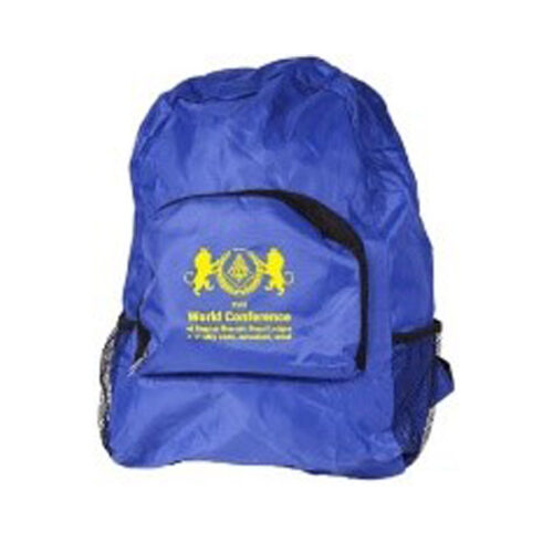 Backpack for the participants of the 18th World Conference of Regular Grand Lodges